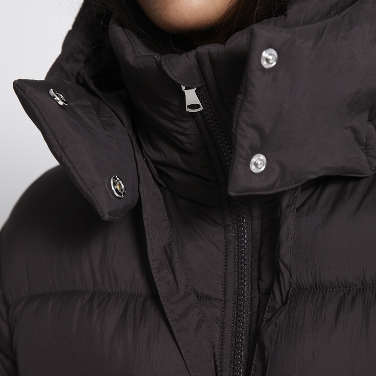 Long puffer jacket "Freja" Brown